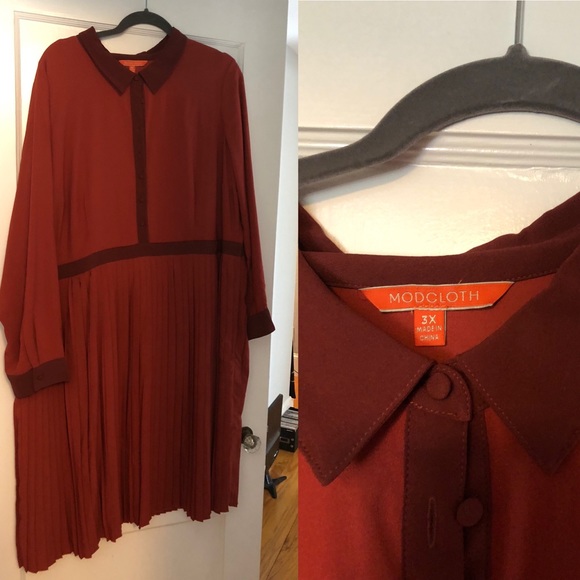 ModCloth Just My Typist Dress in Rust - Picture 3 of 3